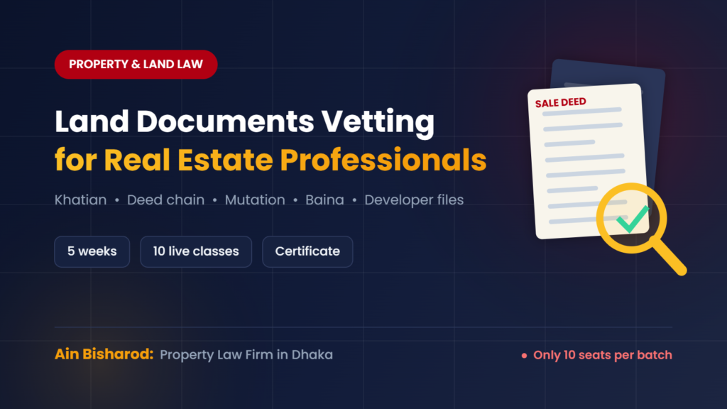 Land Documents Vetting for Real Estate Professionals